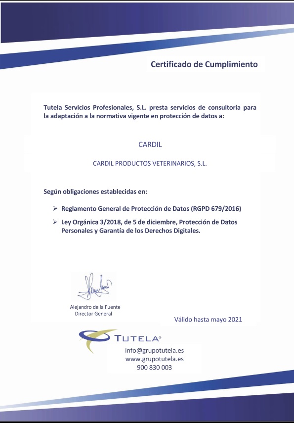 CERTIFICADO DE LOPD